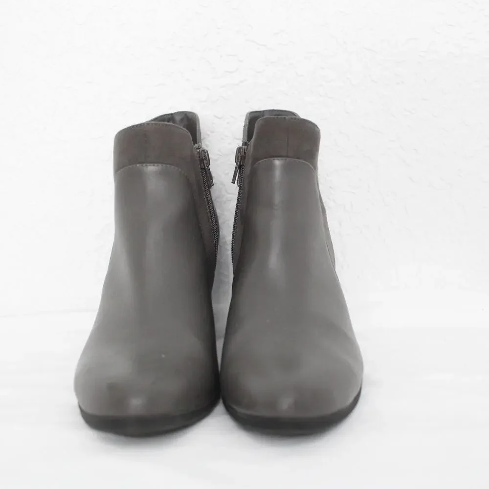 Giani Bernini Abalina Faux Leather Bootie Size 10 Ankle Zipper - Picture 2 of 7